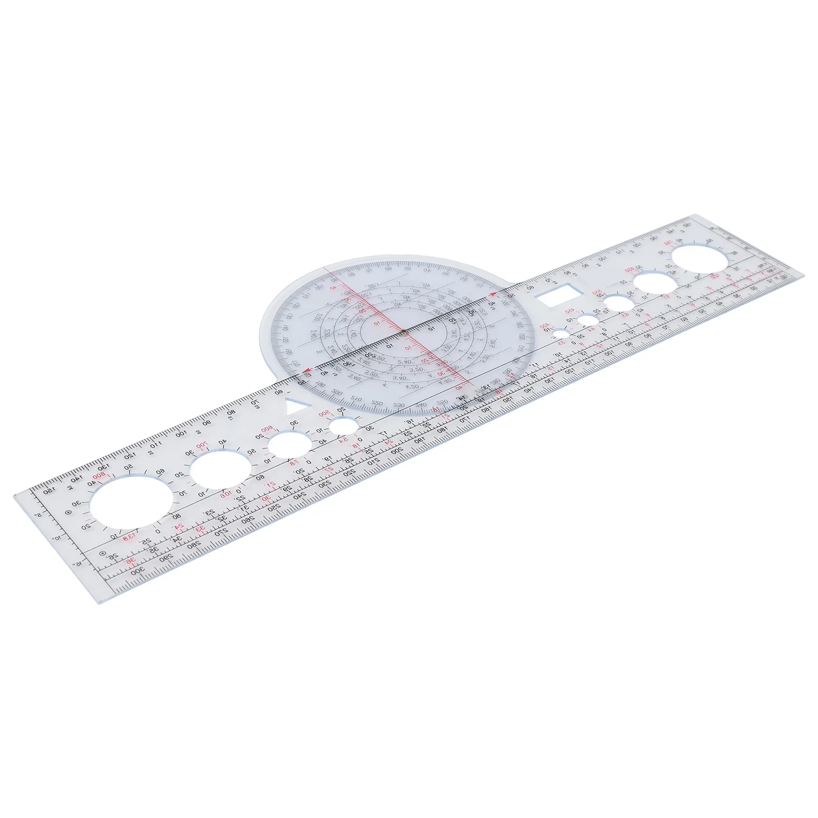 Rotary For Plotter X-8 X-7 Transparent Plastic Flight Computer Ruler For Aerospace Aircraft Distance Measurement Tool