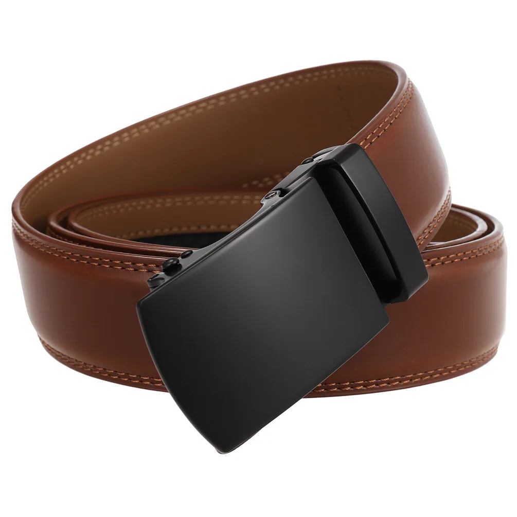 Männer Gürtel Echtes Leder Strap Männlich Bund Automatische Schnalle Business Gürtel für Männer Hohe Qualität Gürtel Gürtel Für Jeans – Detail 38