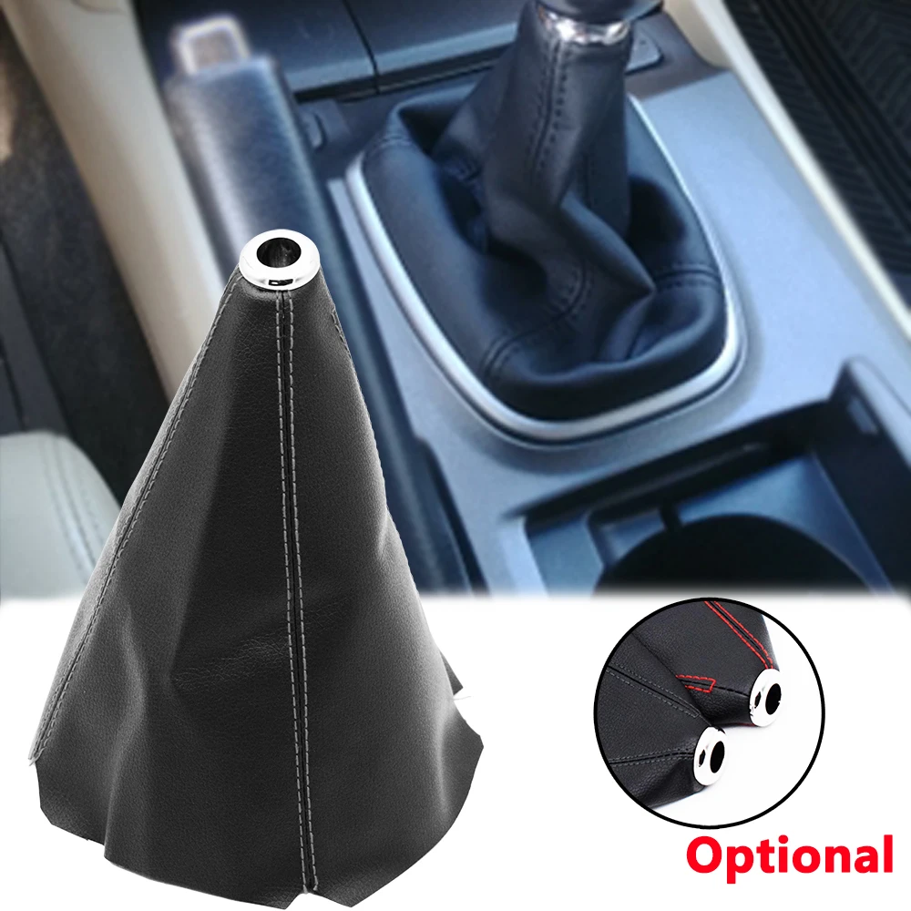 Gear Shift Knob Gaiter Leather MT 5 Speed Cover Collar For Kia Spectra Hyundai Elantra 3 XD Avante Boot Protector Case Sleeve