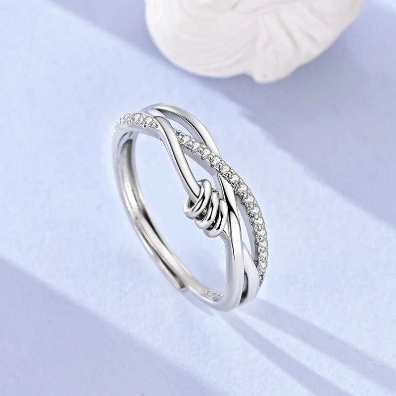 2026 New 925 Sterling Silver Wrap Running Ring For Women Fashion Exquisite Birthday Anniversary Jewelry Gifts
