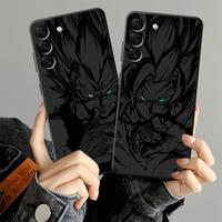 Case for Samsung Galaxy A20 A13 A06 A05 A17 A04 A40 A16 A30 A15 A50 A10 A12 A70 Black Soft Phone Cover Dragon Ball Vegeta Son