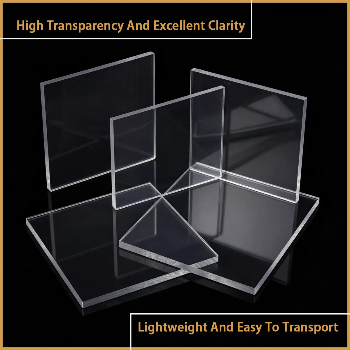 0.3-10mm thick high transparent PVC plastic board for decoration, partition, protection