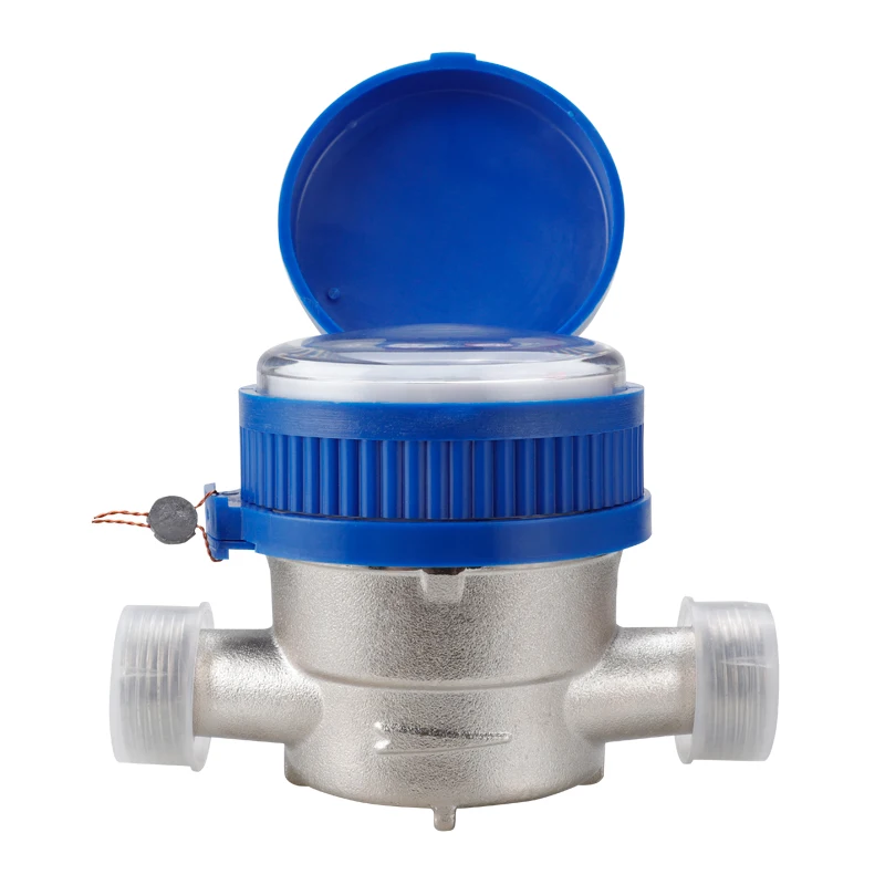 TS-S300E Home Smart Water Meter Anti-rust Copper Joints Digital Dispaly Pricision Mechanical Rotary Wing Cold Water Flow Meter