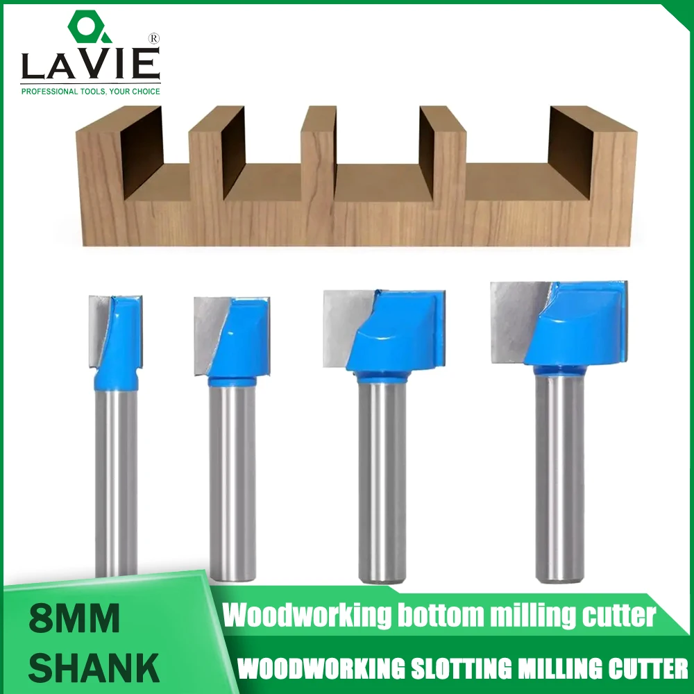 

LAVIE1PC 8mm Cleaning Bottom Engraving Bit Solid Carbide Router Bit Woodworking Tools CNC Milling Cutter Endmill For Wood 예초기커터날