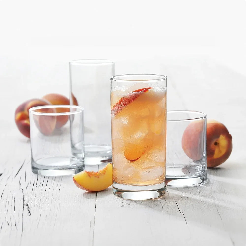 12-Piece Clear Tennyson Drinkware Set 6