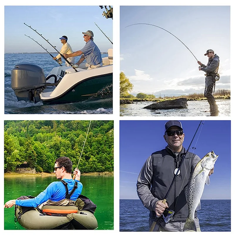 شبكة أرضية لصيد الأسماك من المطاط الناعم، شبكة صيد السمك مع إطار بمقبض خشبي