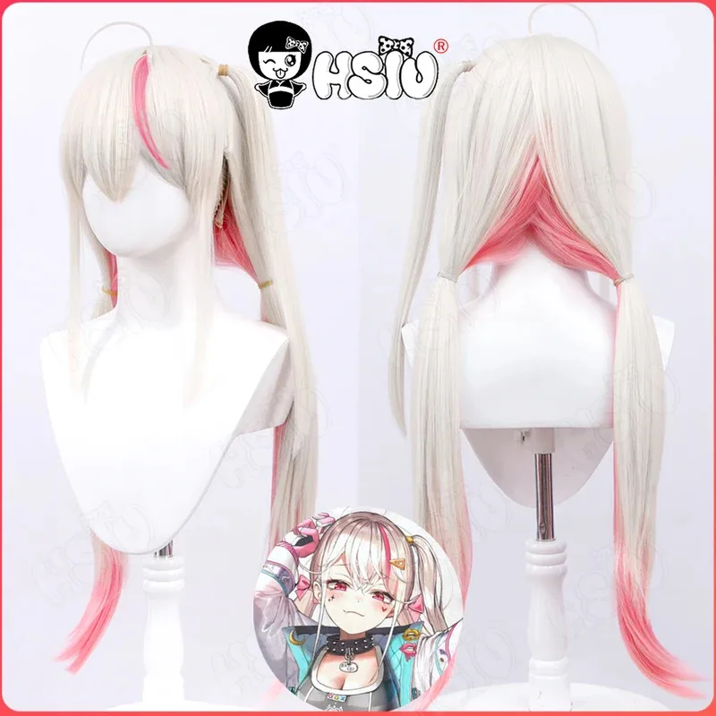 

GODDESS OF VICTORY NIKKE Cosplay Jackal Cosplay Wig HSIU 75CM beige gradient pink long hairSynthetic Wig Jackal Wig