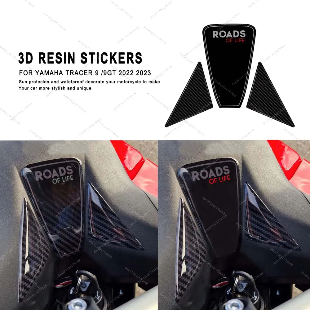 

For Yamaha Tracer 9 TRACER 9GT 2022 2023 Limited Edition 3D Resin Motorcycle Tank Pad Protection Sticker Decorative Decal