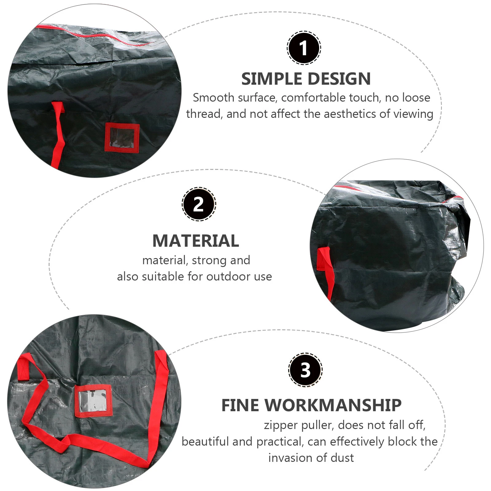 

1pc Super Large Capacity Christmas Tree Storage Bag Waterproof Outdoor Pouch Household Organizer Xmas Tree Bag Handle