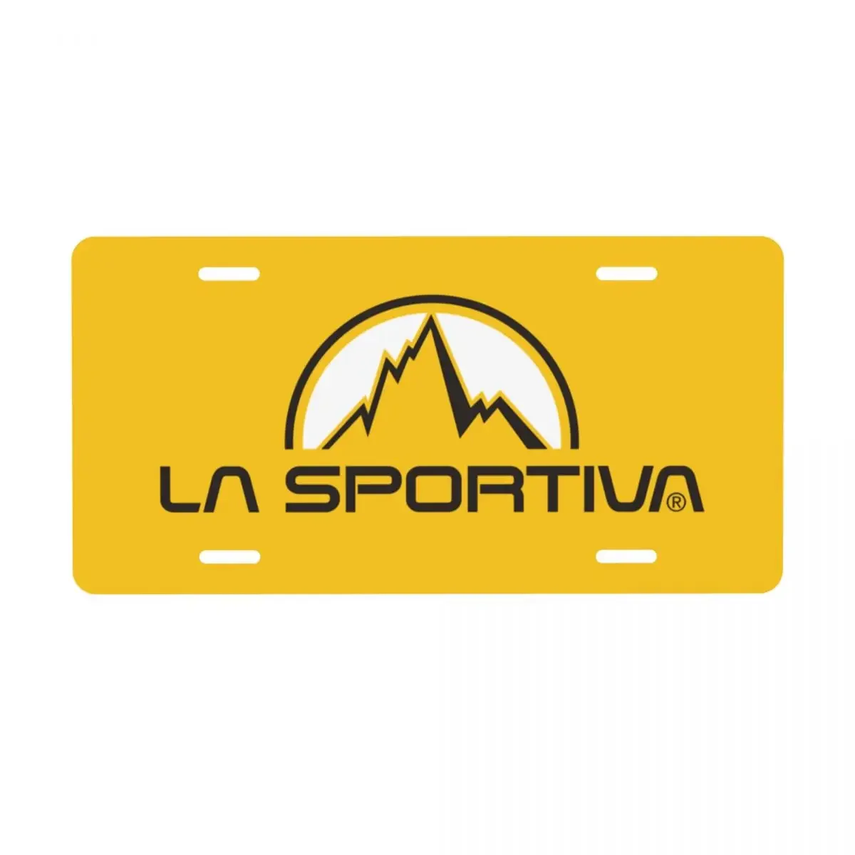 La Sportiva Logo License Plate Custom Climbing Decorative Car Front License Plate Cover Aluminum Vanity Tag 6x12 Inch