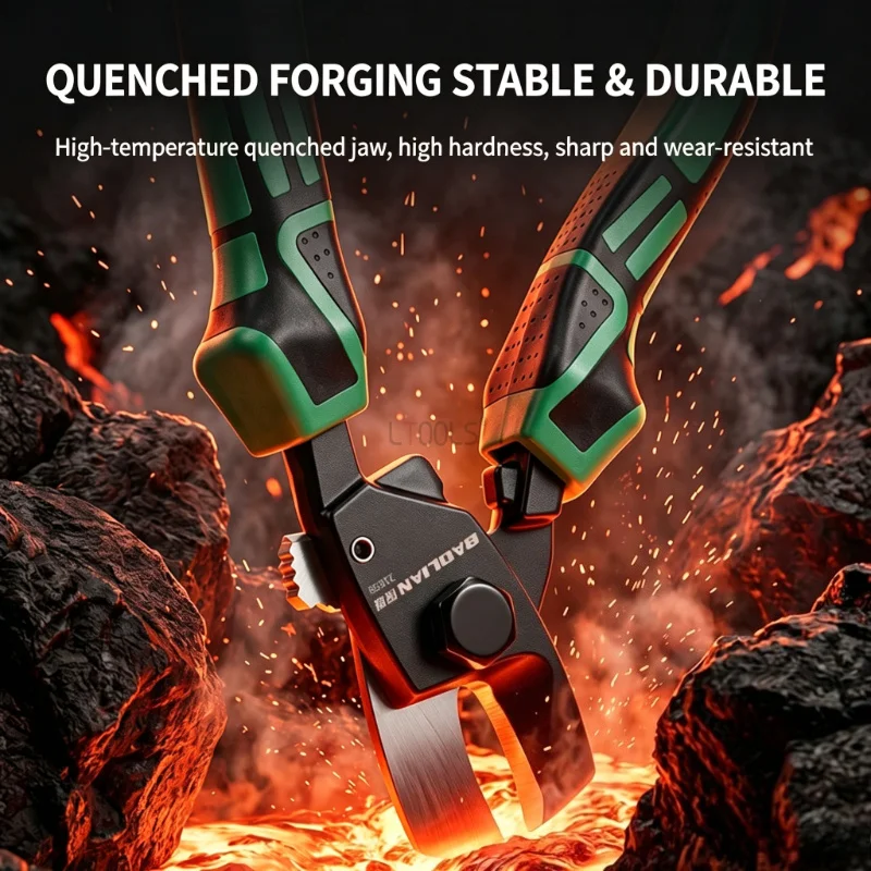 7 Inch Electrician Cable Cutter Manual Wire Cutting Pliers Multifunctional Wire Breaking Pliers Industrial Grade Cable Cutter