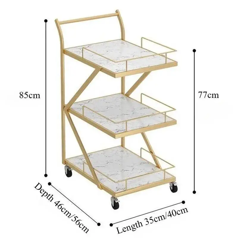 Furniture Salon Trolley Beauty Rolling Cart Makeup Drawer Loading Table Pedicure Lash Wheels Hairdressers Storage Rolling