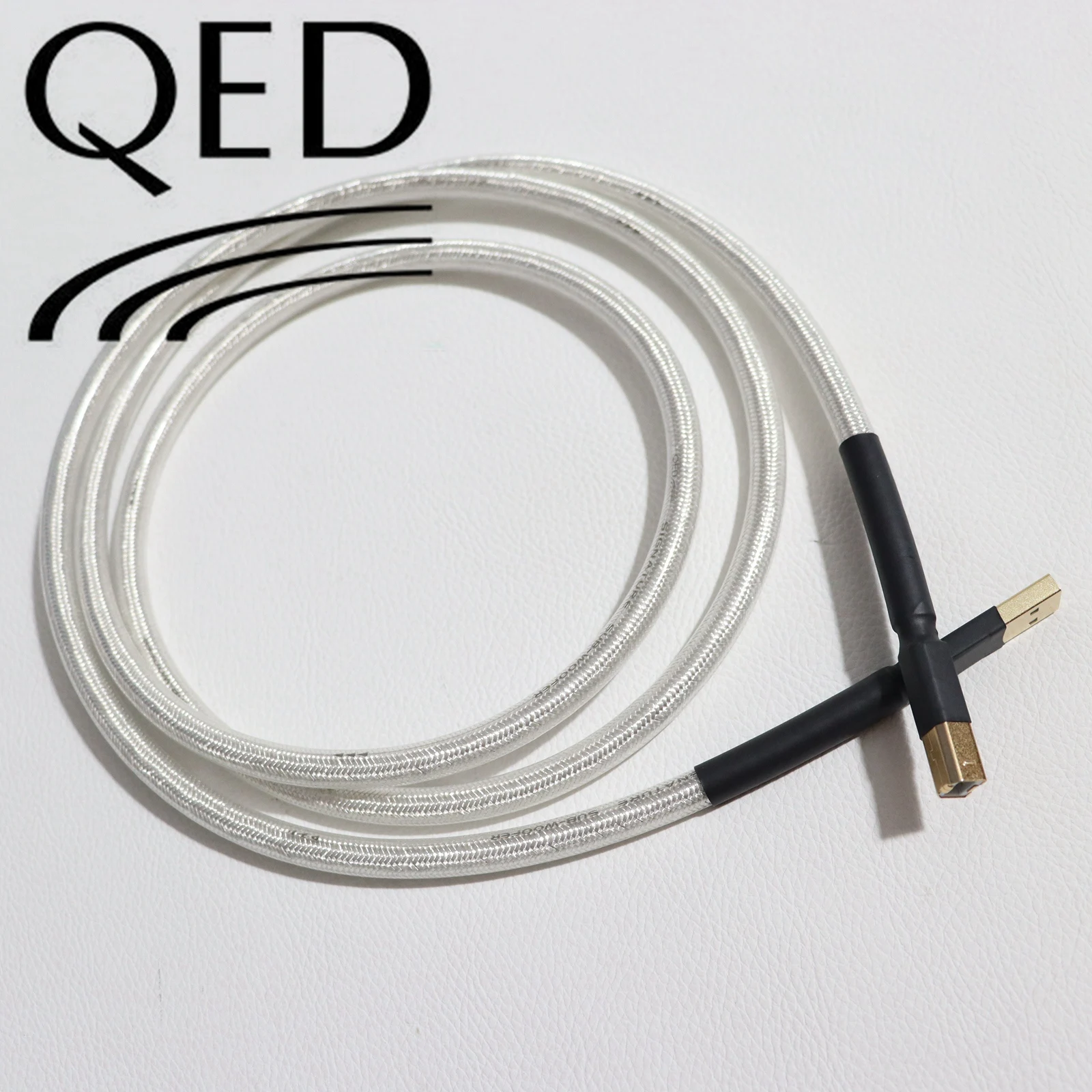 

QED HIFI USB Cable 2.0 Type A to B USB Cable 6N OCC silver plating Audio Cable Computer Decoder DAC Sound Card A-B Shield Cable