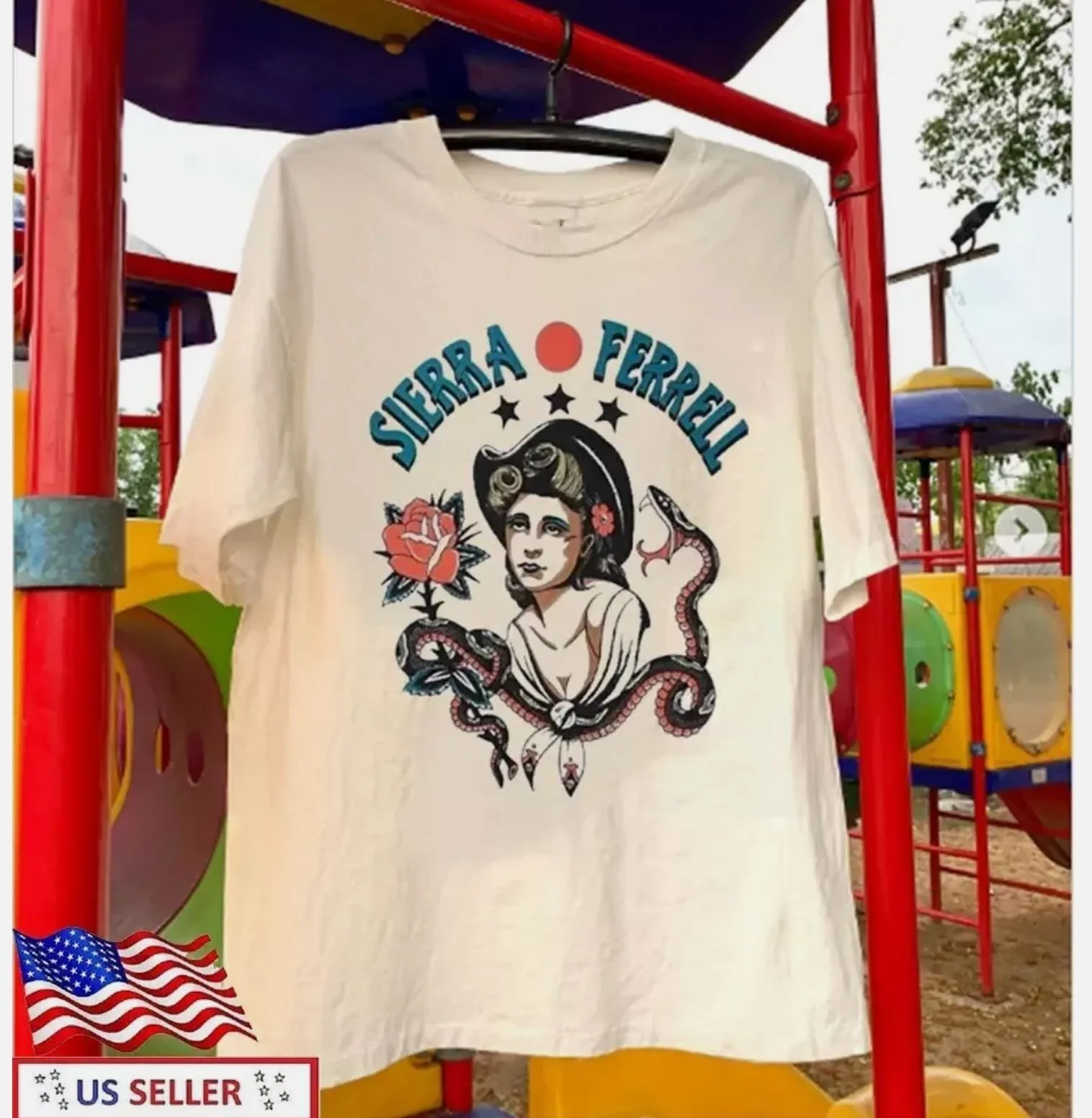 Sierra Ferrell Shoot For The Moon Tour 2024 Size S-5XL T-Shirt