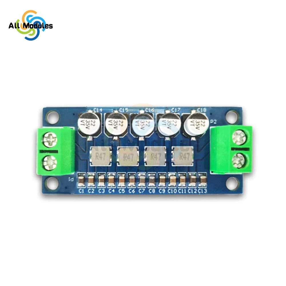 DC 0-35V Power Filter Module Low Pass Filter Bass Subwoofer Preamp Amplifier Board Audio Decoder Board Single Power Supply