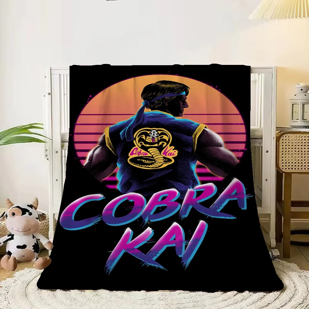 Cobra Kai Boho Blanket Throw Plush Blanket Oversized 200x300 Hairy Blankets for Bed Interior for Home Beach Towel Luxury Bedding