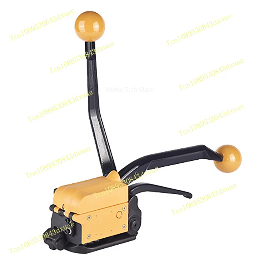 Manual Steel Strapping Tool A333 Buckle Free Sealless Handheld Steel Strapping Machine for 13/16/19 MM Steel Strip Strap