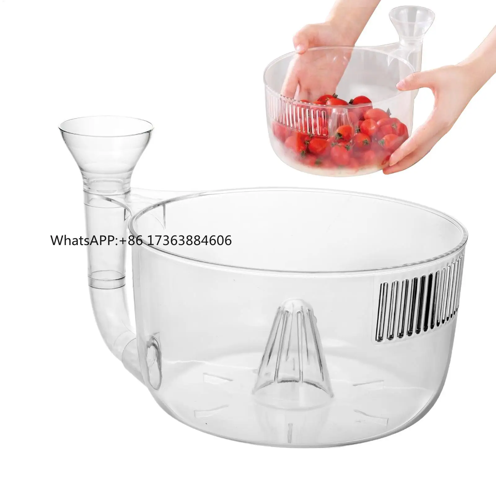 

Automatic Washer Bowl Drain Basket Automatic fruit drain basket snail drain basket Fruit Washing Bowl fruit washing artifact