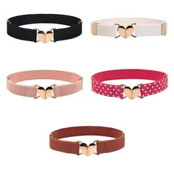 2022 cinture elastiche per bambini cinture elastiche regolabili multicolori per ragazze con accessori per cintura con fibbia a forma di cuore