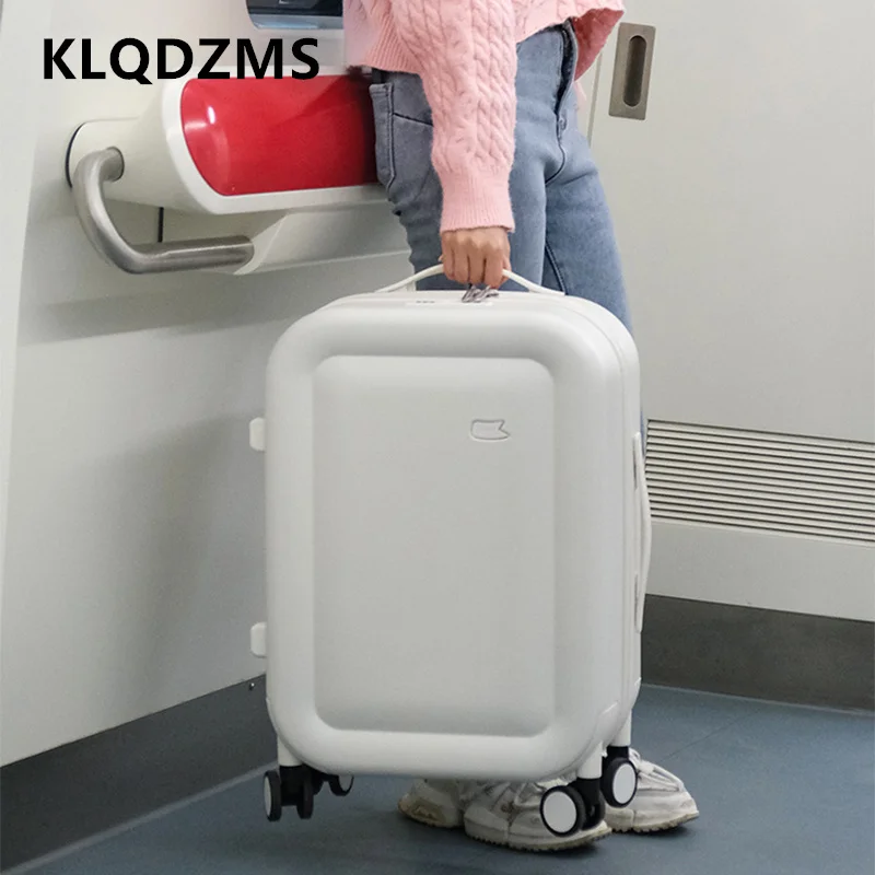 Fotografia 3: Mala de Viagem Grande Capacidade KLQDZMS ABS+PC, Mala de Bordo 20 Polegadas, Mala de Rodinhas 24 e 26 Polegadas, Bagagem Feminina
