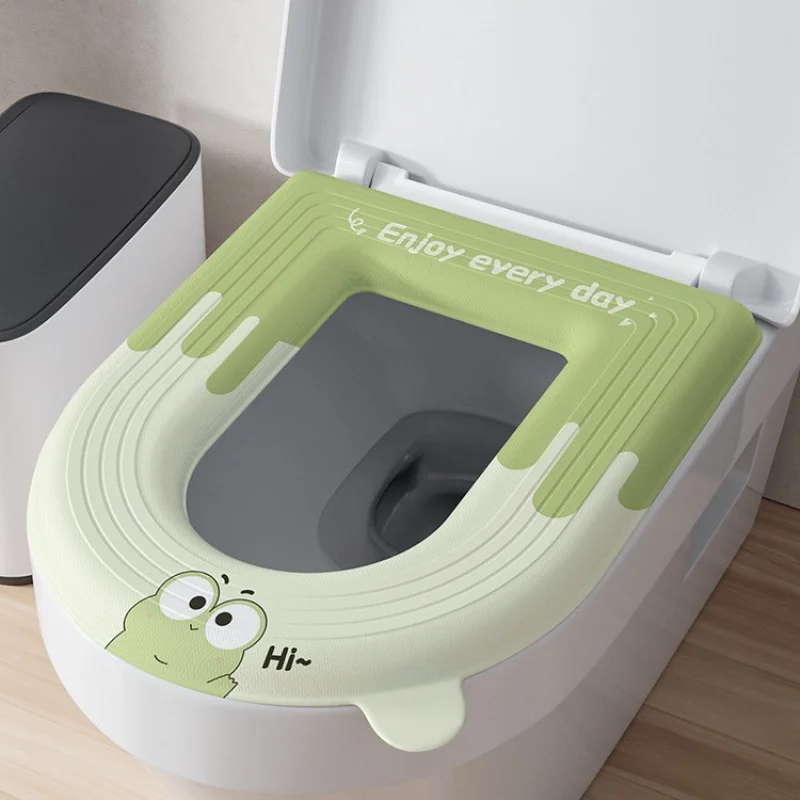 사계절 범용 변기 시트 커버 받침대 링, 가정용 접착제 방수 일회용 옷장 매트, 2024 여름 신상