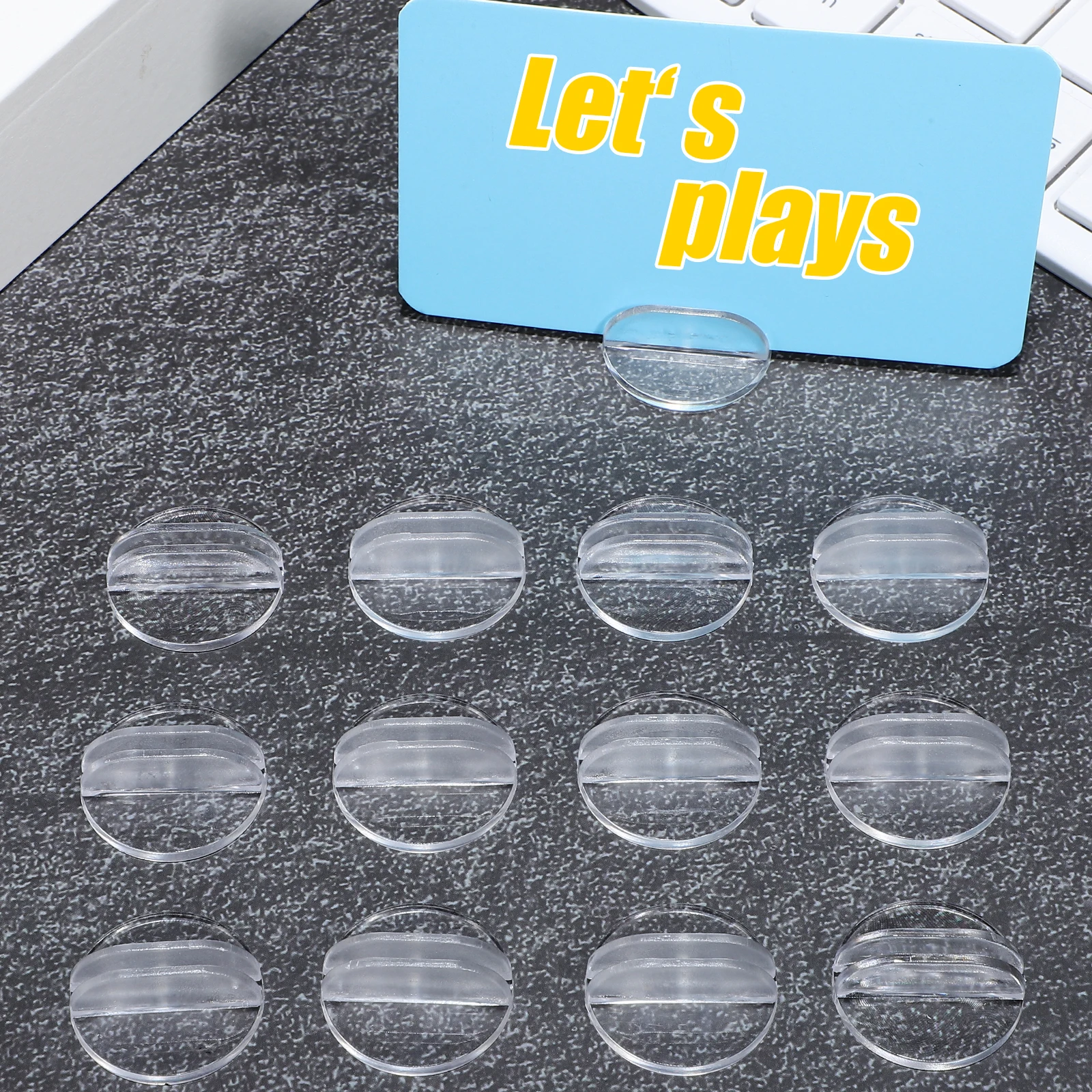 50 Pezzi Porta Carte da Gioco in Plastica, Supporti Organizzatori per Carte da Gioco per Adulti, Accessori per Serate di Gioco Stabili