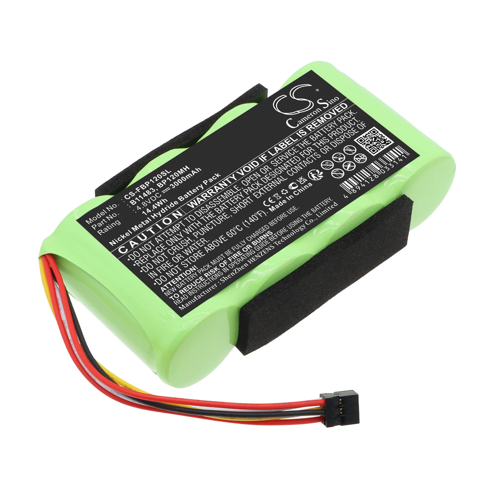 3000mAh Survey Test Battery B11483 BP120MH Compatible with Fluke 123 123S (Firmware below V2) 43 Power Quality Analyze 43B Scope