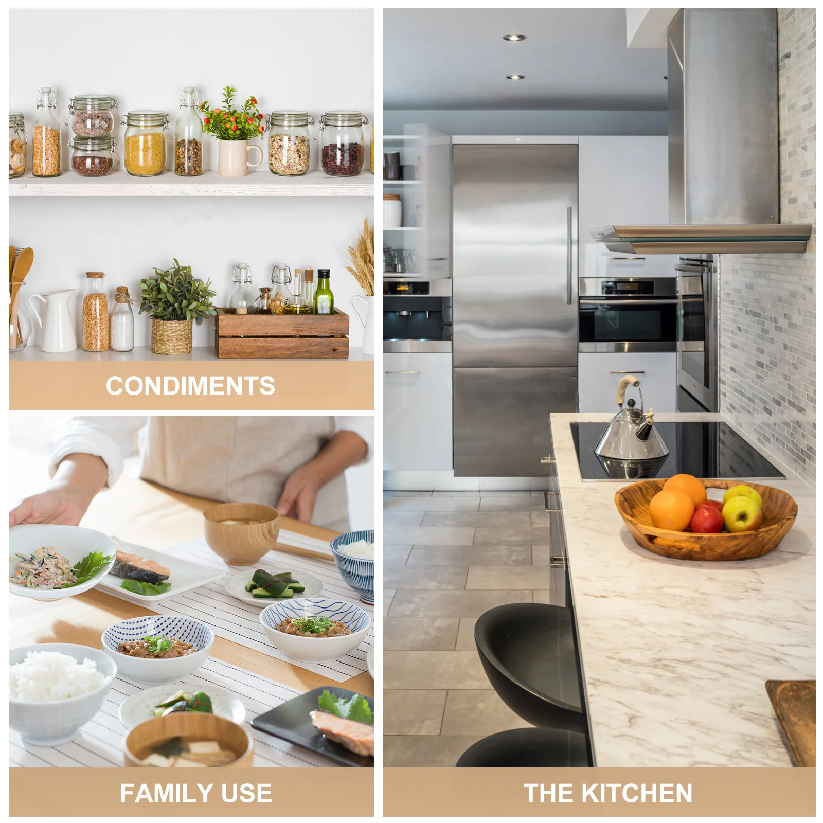 

2Pcs Ceramic Snack Bowl Three-Compartment Divided Plate with Handle for Sauce Dipping Seasoning Storage Food Serving