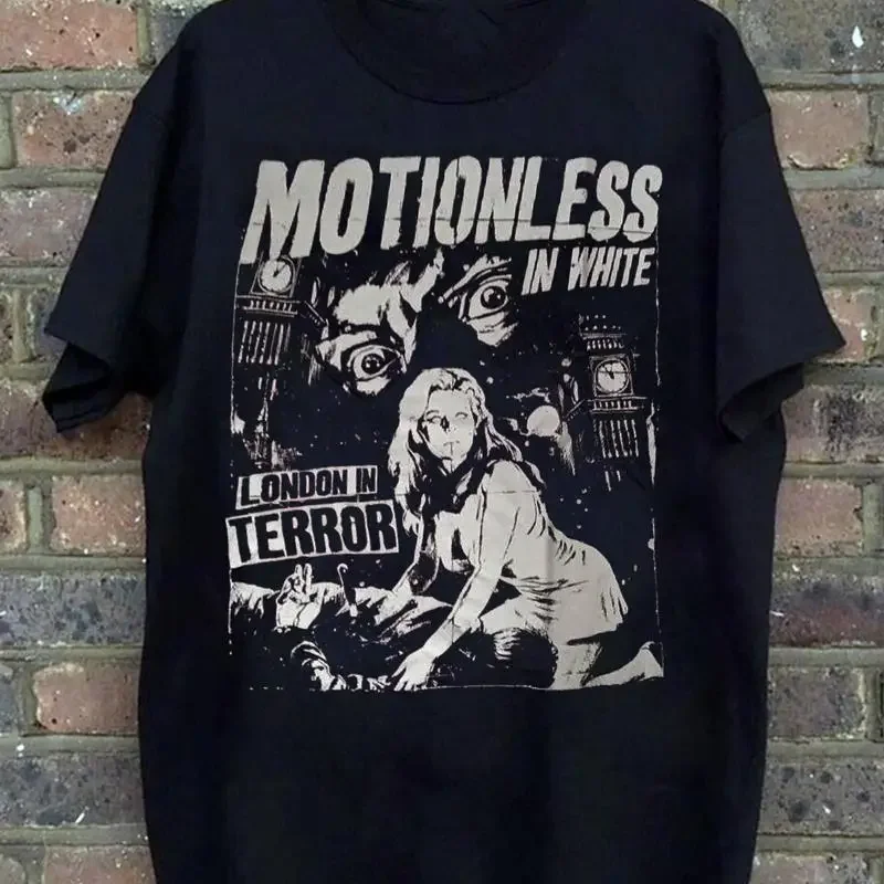 Rare Motionless in White Band Tour Black Cotton T Shirt