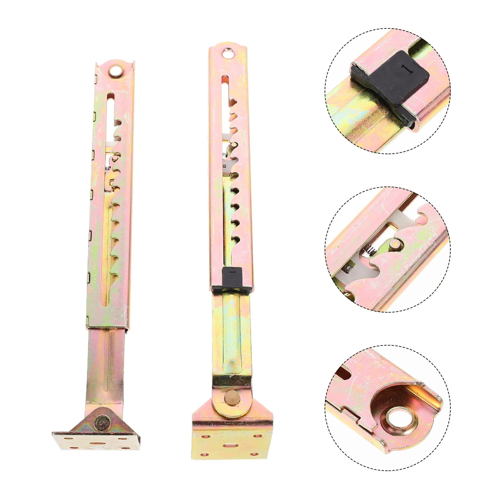 

1Pair Furniture Telescopic Brackets Premium Steel Adjustable Table Bed Angle Support Rack Telescopic Load Bearing Furniture