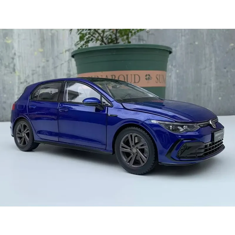 1:18 Volkswagen Golf 8 gen R Line Diecast Model Car Toys Gifts Blue