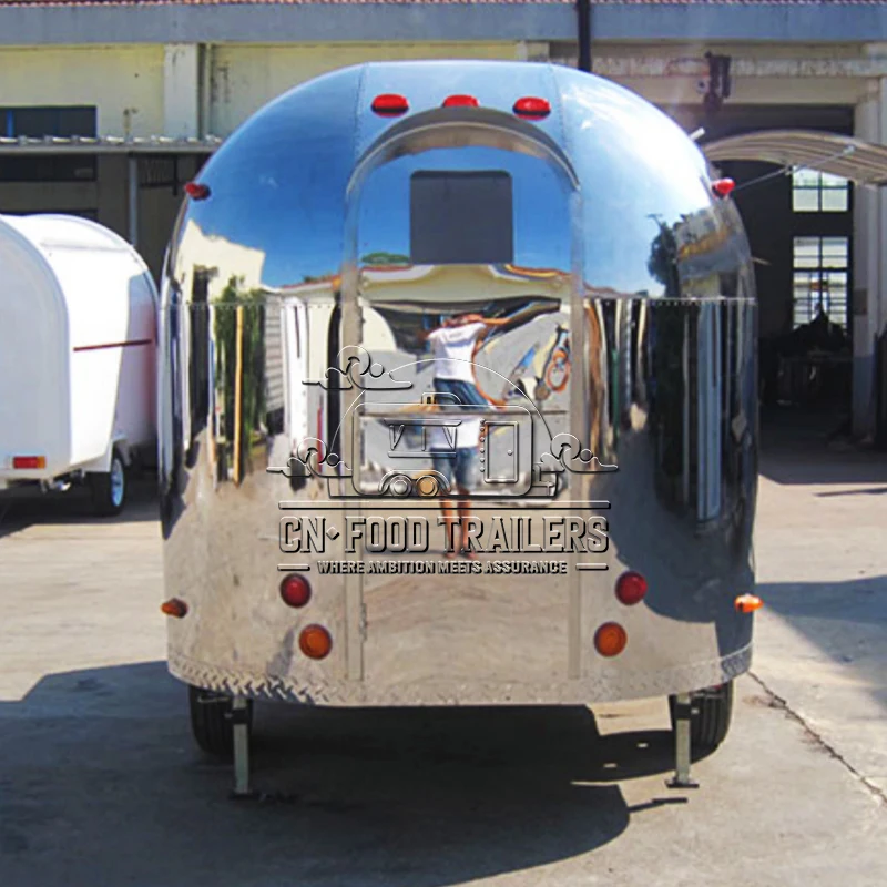 

Custom Food Truck Trailer Hot Dog Taco Ice Cream Fast Food Truck Trailer Featuring a Street Mobile Bar and Full Kitchen