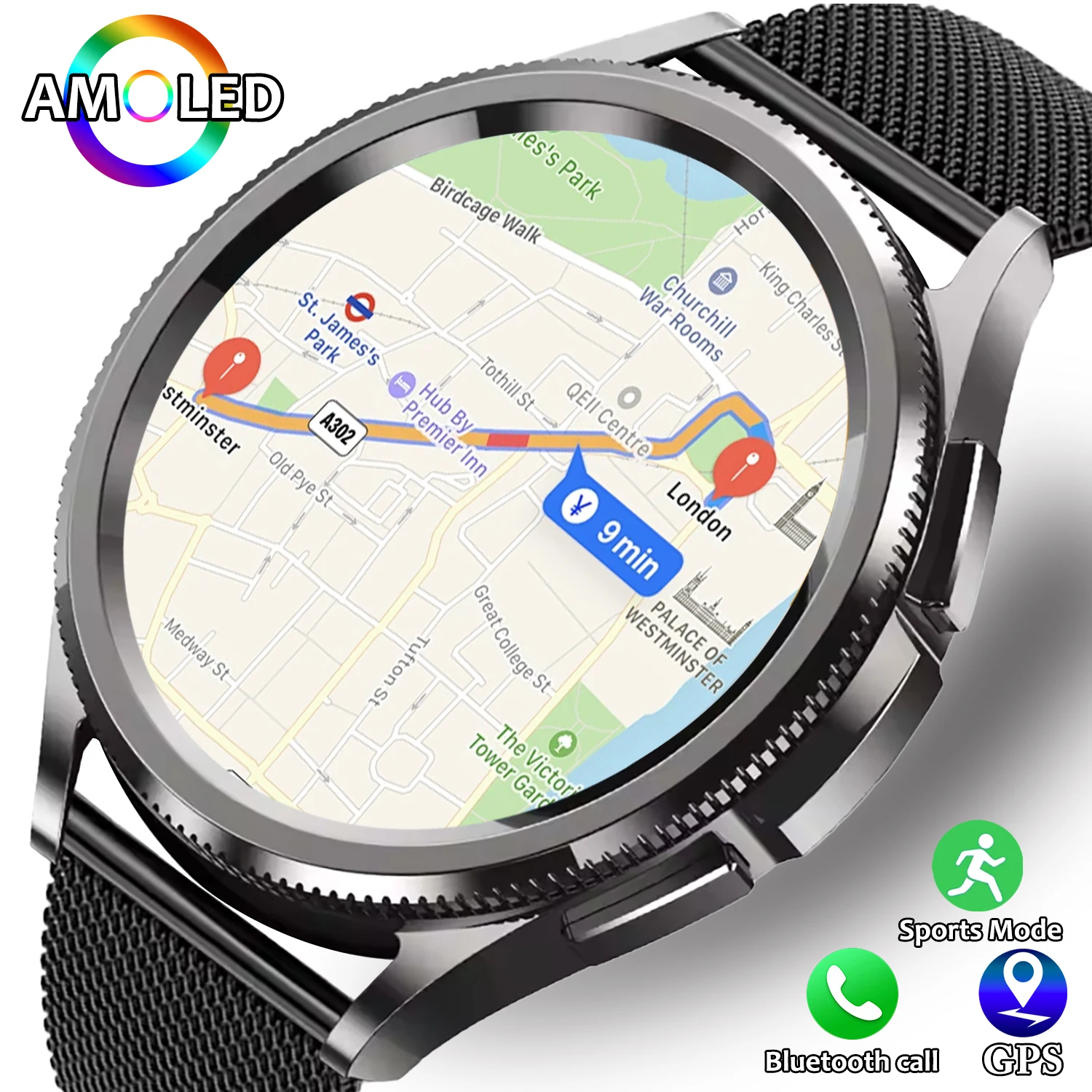 Watch 6 Classic GPS Smartwatch Men Sport Fitness Women Health Waterproof Bluetooth Call Smart Watch 2025New For IOS and Android