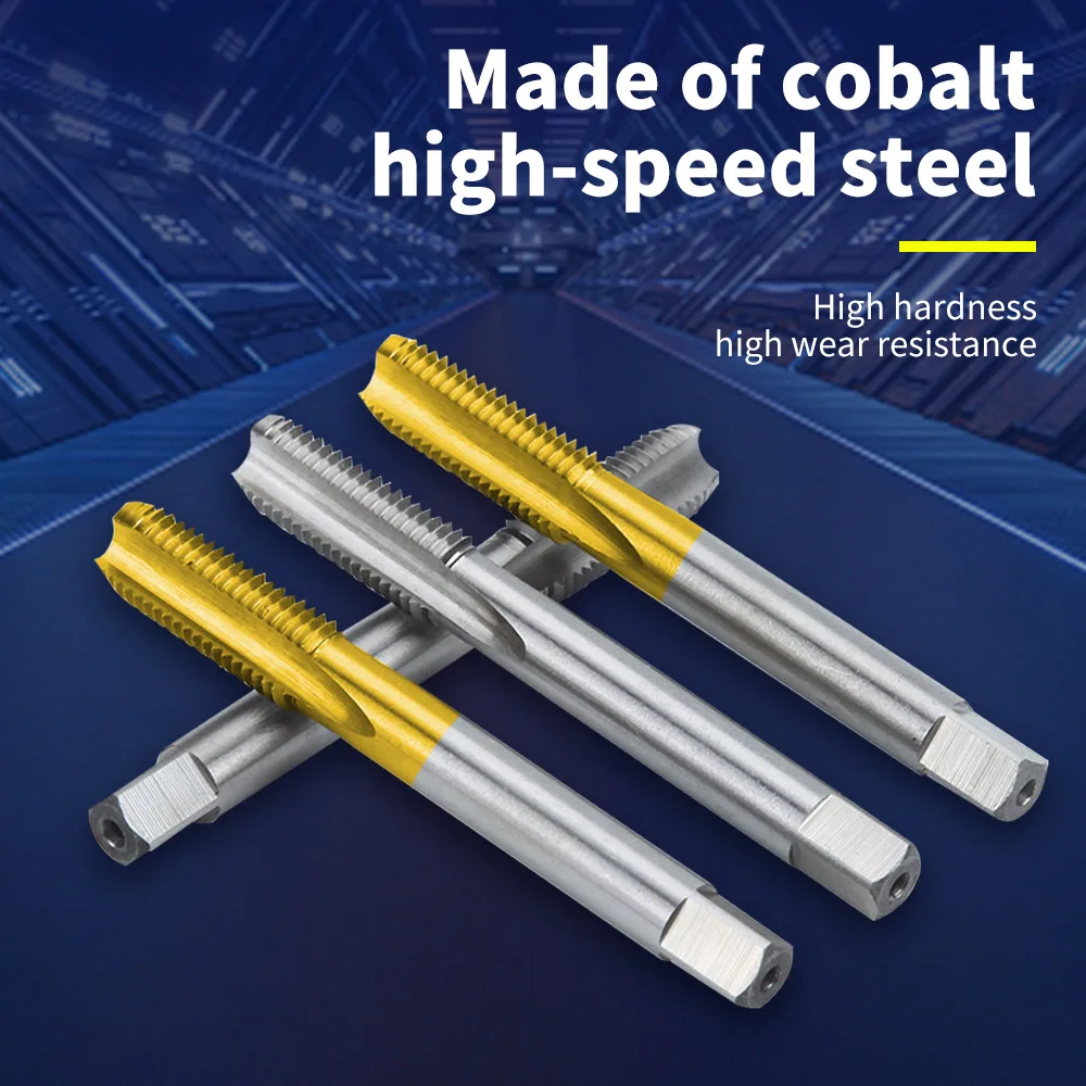 IRON ROOT Industrial HSS Straight Flute Taps Premium Cobalt-Infused High-Speed Steel Threading Tools for Precision