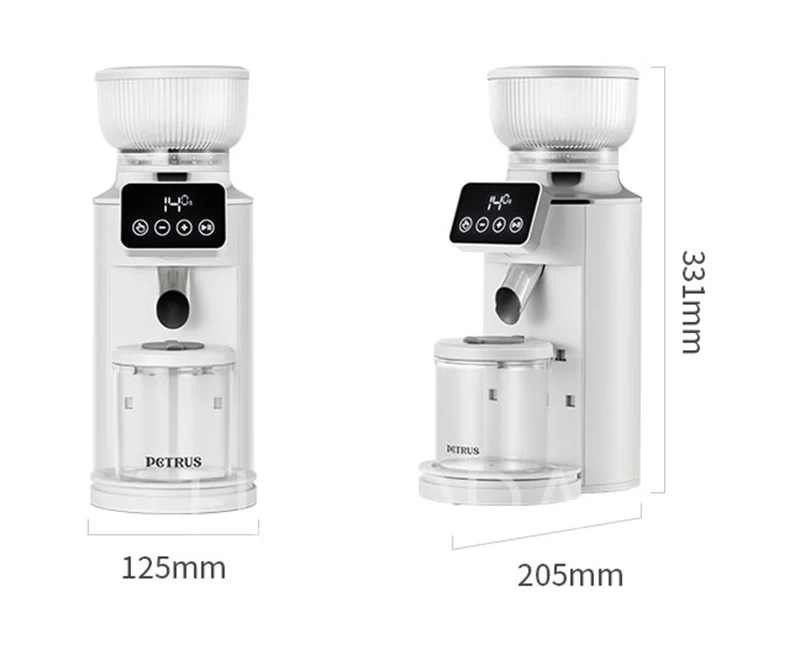 220V Home Commercial Coffee Beans Grinder Machine Automatic Electric  Electric Bean Powder Mill Touch Screen Coffee Bean Grinder