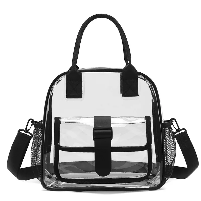 

Transparent PVC Shoulder Bag Handbag Large Capacity Storage Bag Toiletry Bag Portable Messenger Bag Waterproof Clear Beach Bag