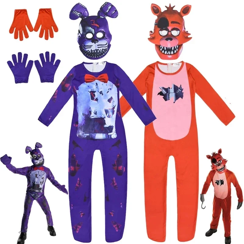 2025 New Animation Fancy Halloween Five Nights At Fridy's Cosplay Costume Children MaiYaCa Fnaf Freddy Jumpsuit Anime Chr RQR67