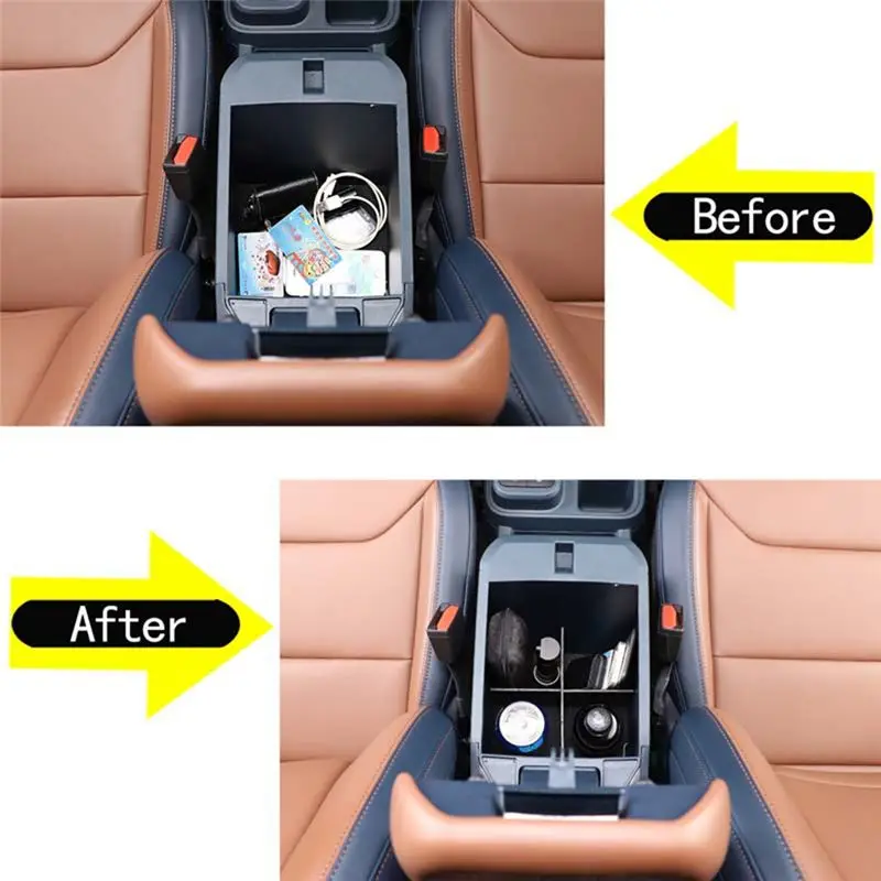 Central Control Armrest Box Storage Object Maverick Divider For Ford Maverick 2022 Car Interior Accessories