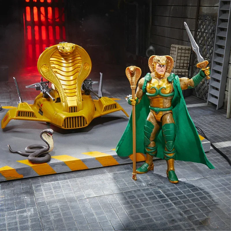 In Stock Original Hasbro G.I.JOE 1/12 6inch Action Figure Classified Serpentor & Air Chariot Anime Model for Gift