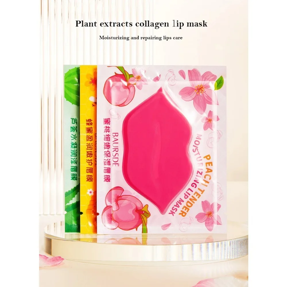 Innicare الكولاجين المغذي قناع الشفاه العناية بالشفاه الرطوبة الفواكه جوهر ثبات ترطيب الشفاه لصقة هلامية الشفاه وسادة بقع #3