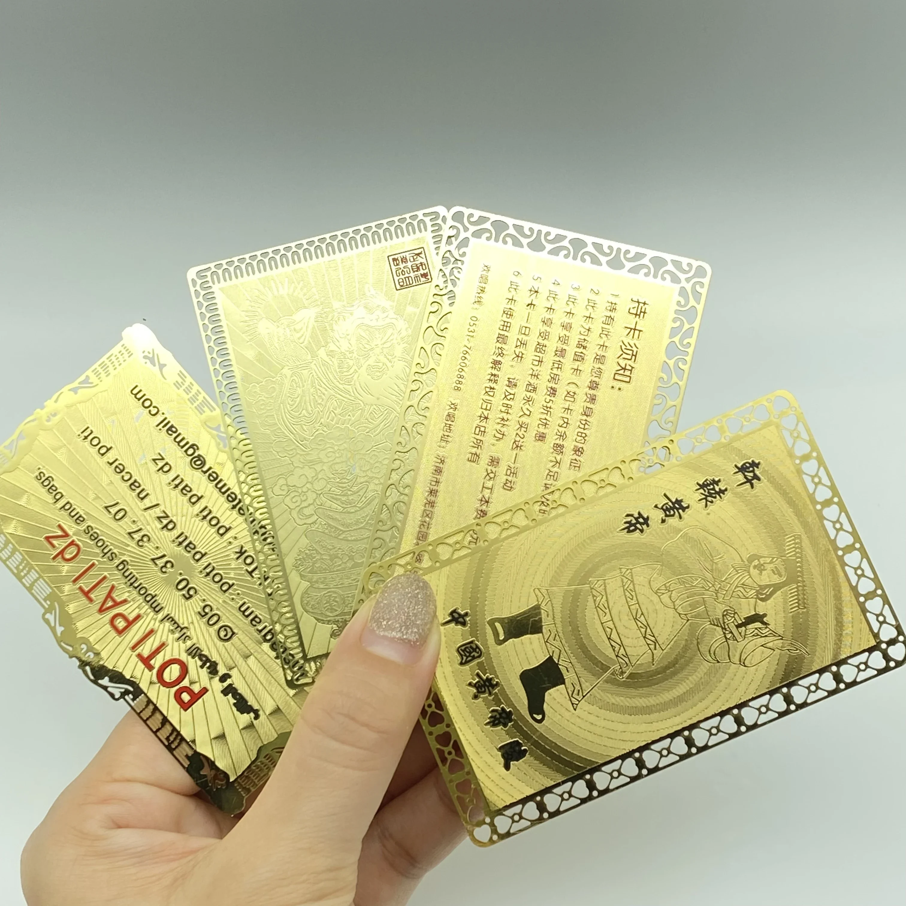 Tarjetas de visita grabadas en metal de bancos de alta calidad 0