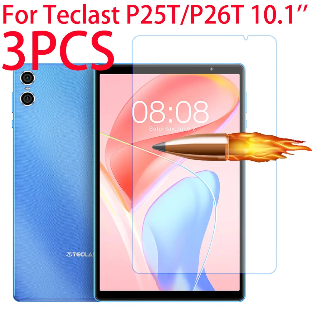 

3PCS 9H Tempered Glass Screen Protector For Teclast P25T P26T P25 P26 T 10.1 inches Tablet Protective Film Guard