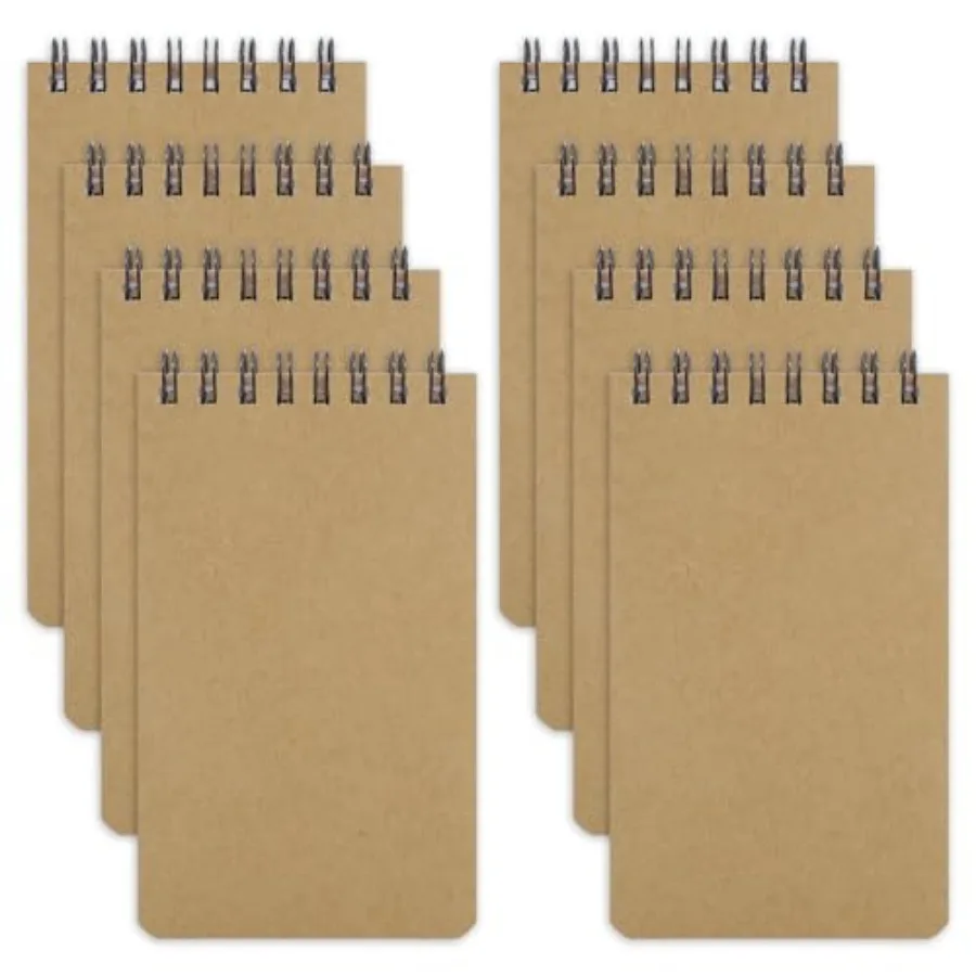 

8 Pack Pocket Notebook 3x5 Small Spiral Notebooks with 60 Sheets/120 Lined Pages Small Notebook Spiral Notepads Mini Note Pads