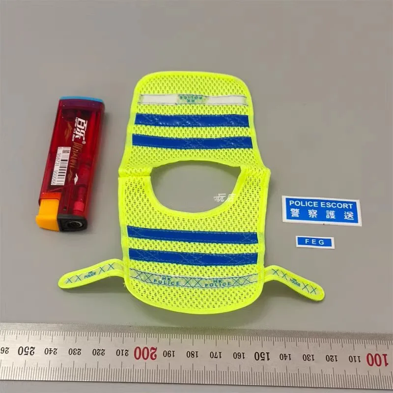 1/6 Soldier Accessories Traffic Command Reflective Vest High Quality Model Toy Fit 12'' Action Figure Body In Stock