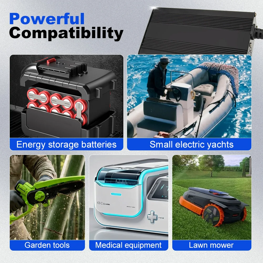 XIETONGPO 14.6V 20A 4S LiFePO4 CC CV Energy Module Stable Charging System for RV Marine Solar Golf Cart Power Supply Unit