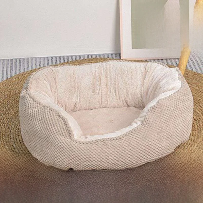 

Season-Universal Pet Bed Dog House Cage Wave Pet Cage Pineapple Fleece Dog Bed Winter Cross-border Pet Supplies