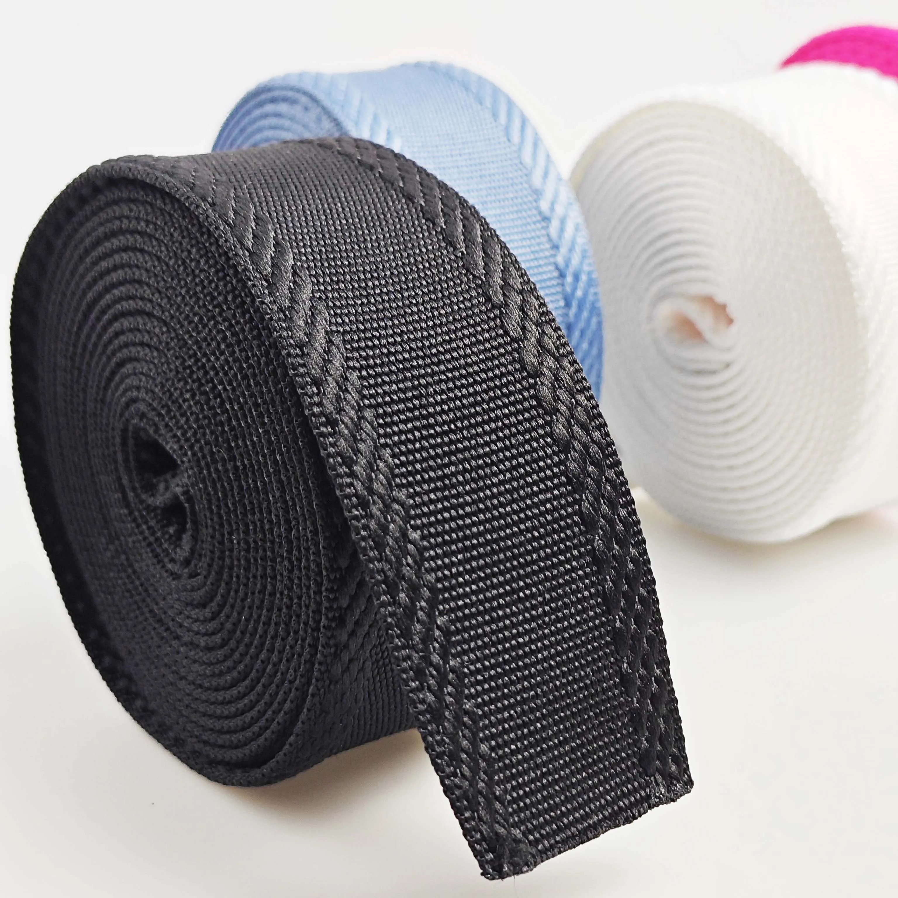 3 Yard 1.5 inch/3..80cm Solid Color Plain Jacquarded Nylon Webbing Strap For Purse Bag DIY Crafting