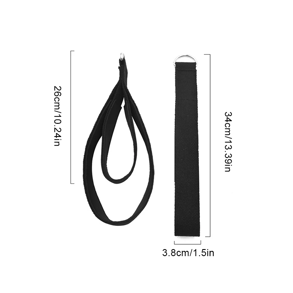 2 قطعة بيلاتيس مزدوجة حلقة الأشرطة اللياقة البدنية D-حلقة الأشرطة D-حلقة ممارسة الأشرطة اليوغا ممارسة اكسسوارات للمنزل الصالة الرياضية تجريب #6