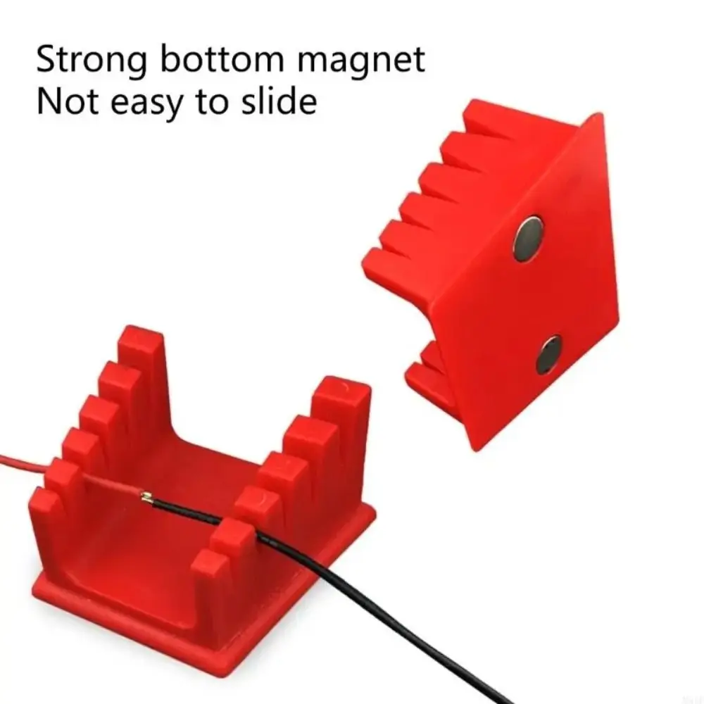

High Temperature Resistance Welding Wire Fixture Black/Red Non Slip Clamp Soldering Wire Holder 360 Degree Adjustment Magnetic