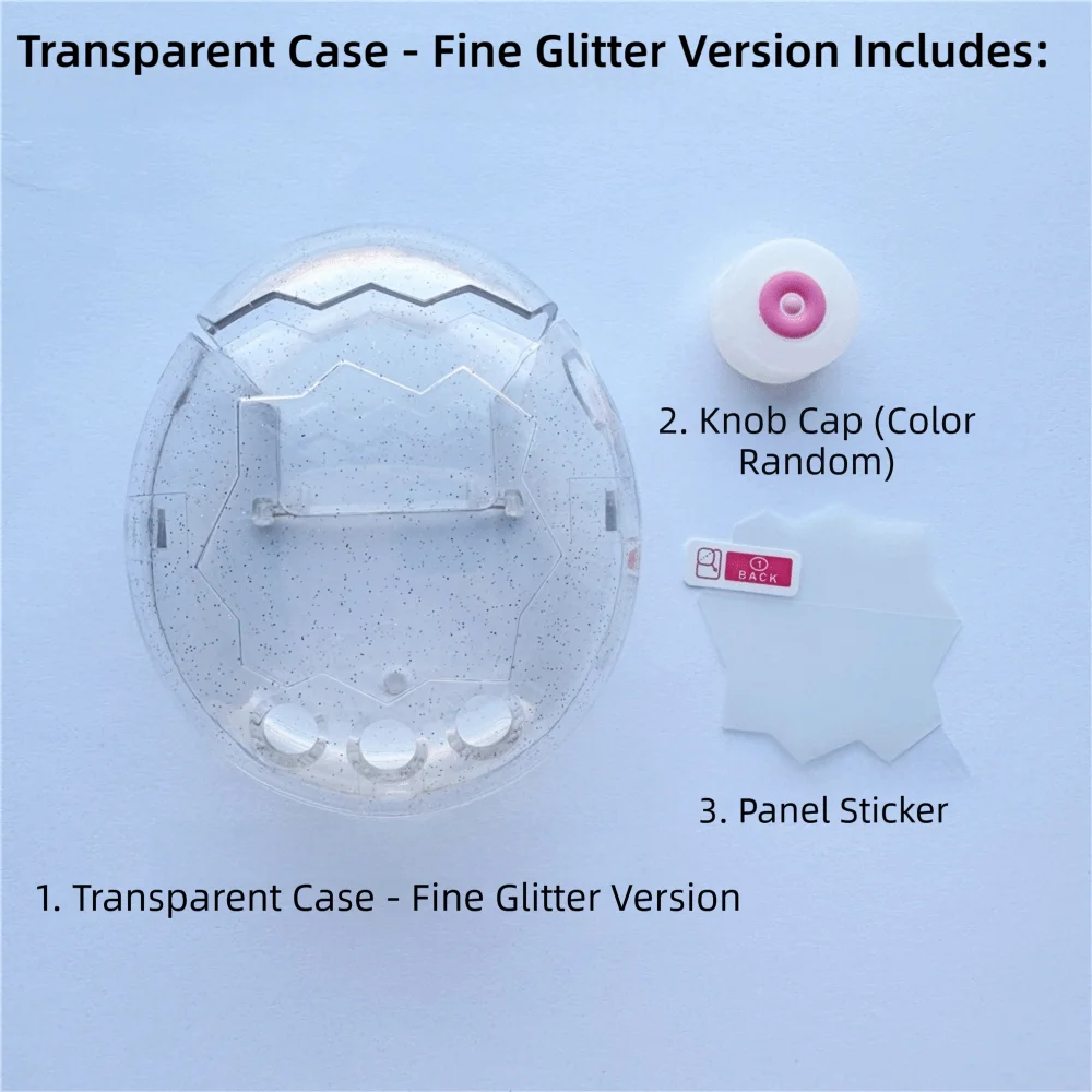 

Hard Acrylic Protective Cover Clear With A Random Rotating Cap Decorative Cover Protective Case for Tamagotchi Paradise